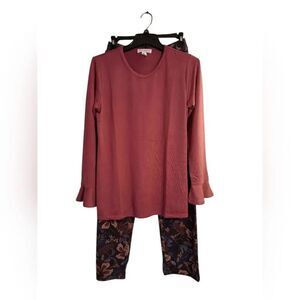 Pajamas Stan Herman Long Sleeve Lounge Set Extra Small New